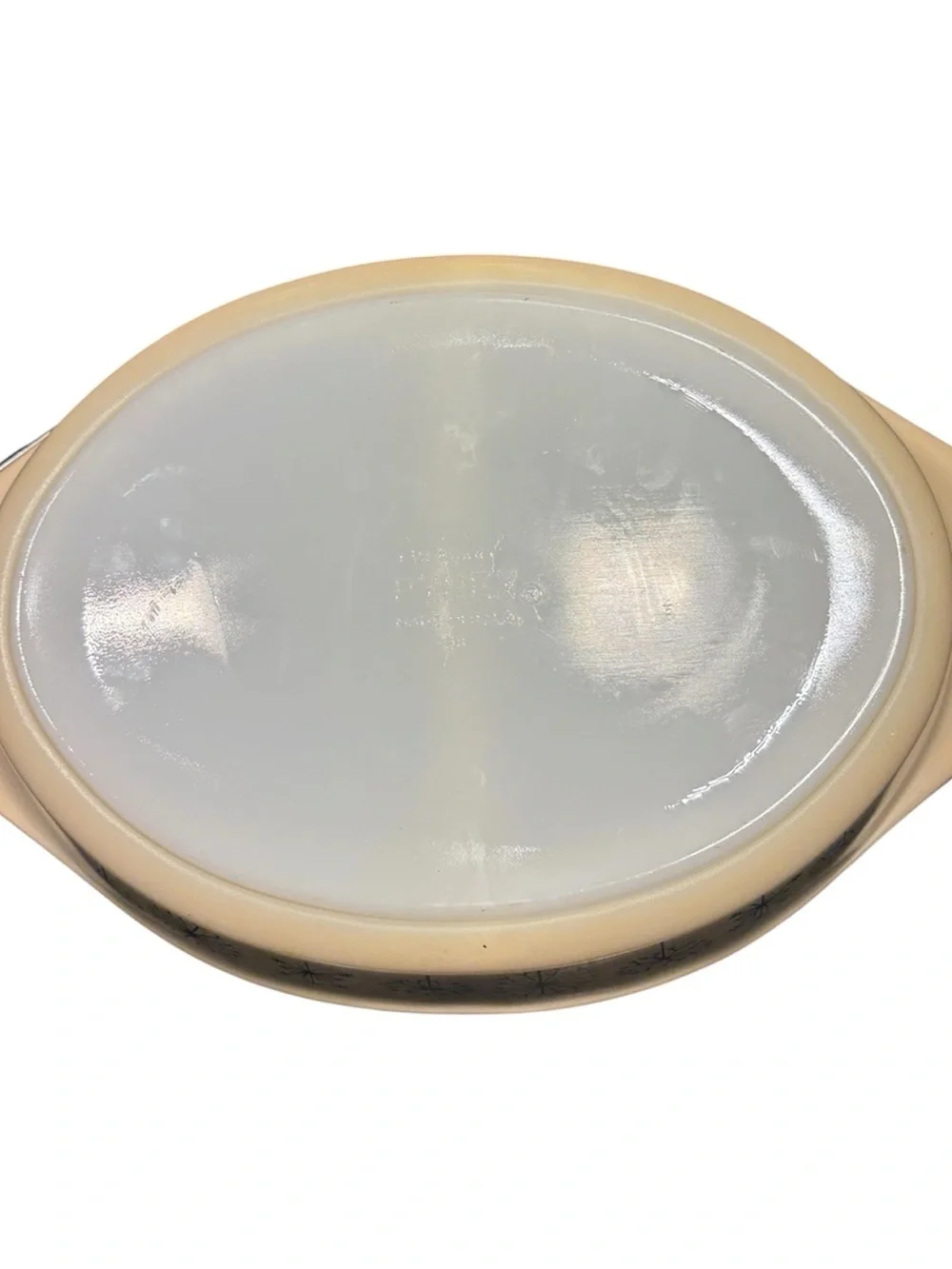 Vintage Pyrex Dandelion Duo Serving Dish with lid 1.5 Qt #28